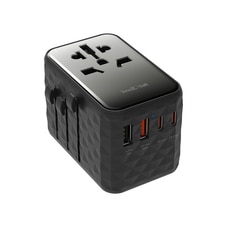 inno3C i-FT65 GaN 65W 4-Ports AC Socket Universal Travel Adaptor (Black)