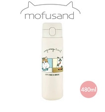 Mofusand 480ML 真空不锈钢 One Touch 水壸