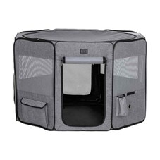 Petsfit Cat and Dog Portable Fence Foldable Pet Tent Delivery Room (Gray) Medium Size